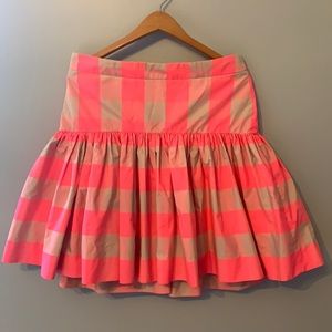 JCrew drop waist taffeta skirt